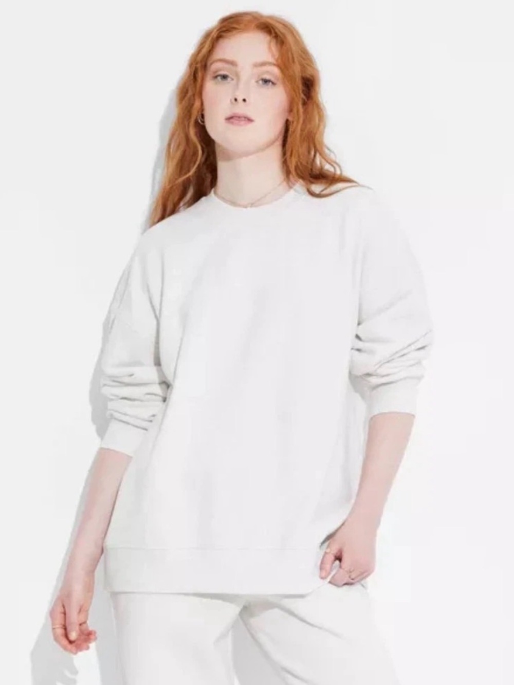 Wild Fable Women's Oversized Pullover Sweatshirt Gray Size XL NWT